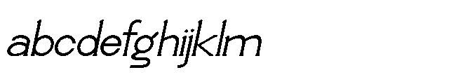 Lsplafon Italic Regular FONT