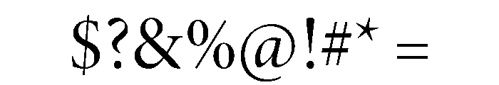 Ltc Goudy Thirty Medium Font OTHER CHARS