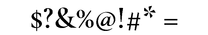 Ltc Goudy Thirty Semibold Font OTHER CHARS