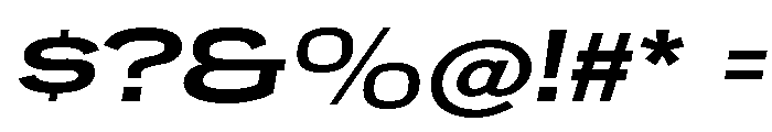 Ltr Slab Extended Variable Bold Italic Font OTHER CHARS