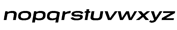 Ltr Slab Extended Variable Bold Italic Font LOWERCASE