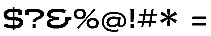 Ltr Slab Extended Variable Bold Font OTHER CHARS