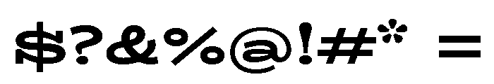 Ltr Slab Extended Variable Extra Bold Font OTHER CHARS