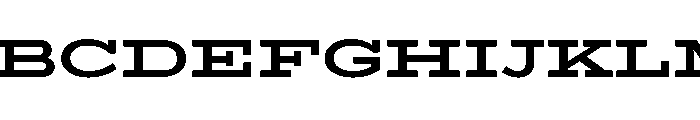 Ltr Slab Extended Variable Extra Bold Font UPPERCASE