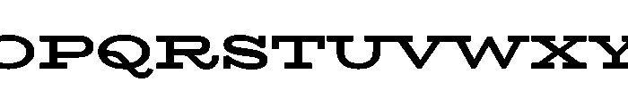Ltr Slab Extended Variable Extra Bold Font UPPERCASE