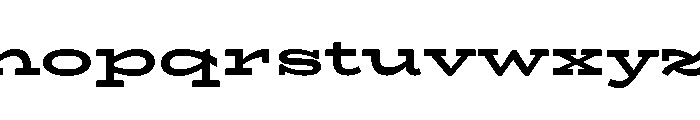 Ltr Slab Extended Variable Extra Bold Font LOWERCASE