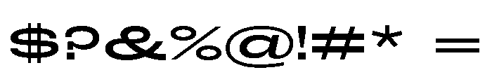 Ltr Slab Extended Variable Medium Font OTHER CHARS