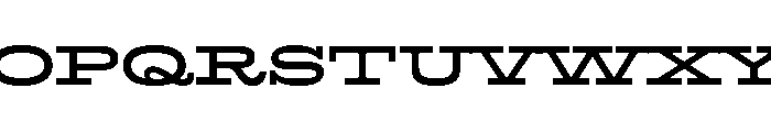 Ltr Slab Extended Variable Regular Font UPPERCASE