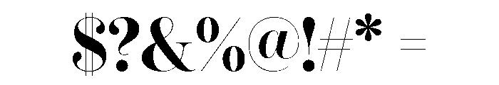 LT Afficher Neue Bold Display Font OTHER CHARS