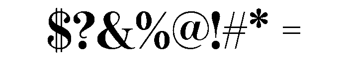 LT Afficher Neue Bold Subhead Font OTHER CHARS