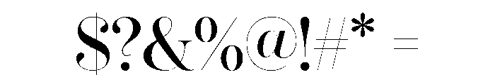 LT Afficher Neue Display Font OTHER CHARS