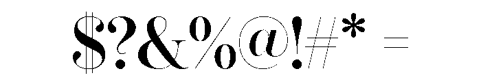 LT Afficher Neue Medium Display Font OTHER CHARS