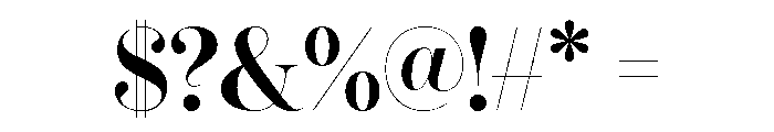LT Afficher Neue SemBd Display Font OTHER CHARS