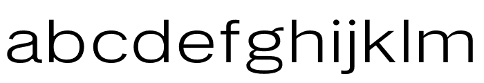 LT Amber Wide Extra-expanded Regular Font LOWERCASE