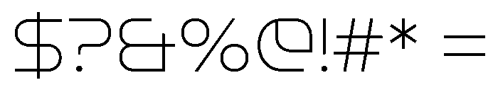 LT Aspirer Neue Extra Light Font OTHER CHARS