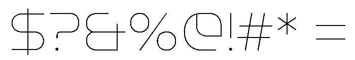 LT Aspirer Neue Thin Font OTHER CHARS