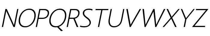LT Asus Light Italic Font UPPERCASE