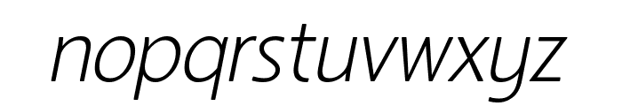 LT Asus Light Italic Font LOWERCASE
