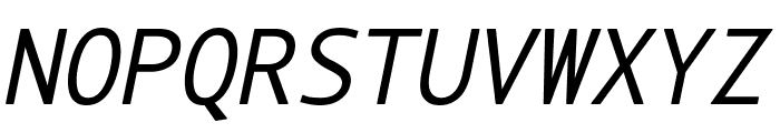 LT Asus Mono Italic Font UPPERCASE