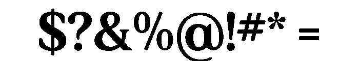 LT Cushion Bold Font OTHER CHARS