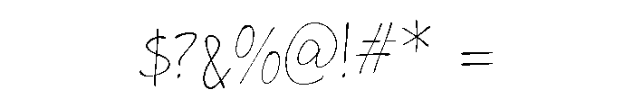 LT Delilah Light Font OTHER CHARS