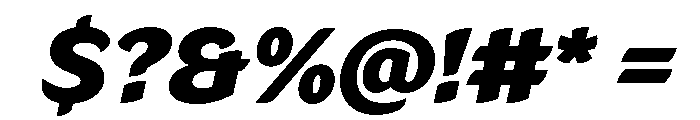 LT Flode Neue Black Italic Font OTHER CHARS