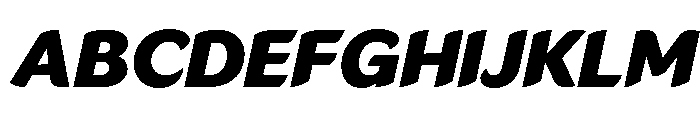 LT Flode Neue Black Italic Font UPPERCASE
