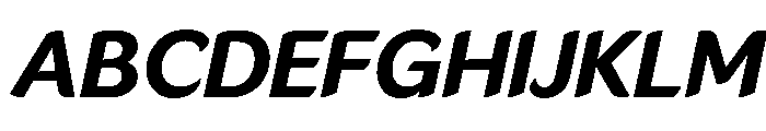 LT Flode Neue Bold Italic Font UPPERCASE