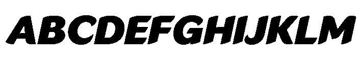 LT Flode Neue ExtBlk Ita Font UPPERCASE