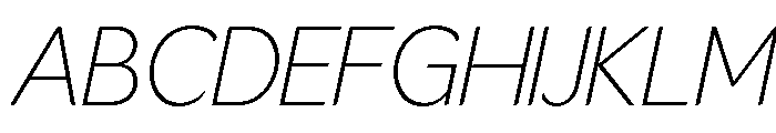 LT Flode Neue ExtLt Ita Font UPPERCASE