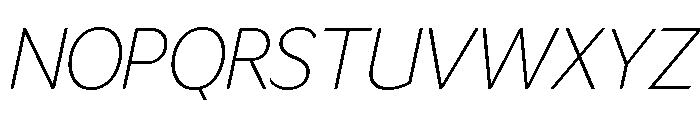 LT Flode Neue ExtLt Ita Font UPPERCASE