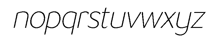 LT Flode Neue ExtLt Ita Font LOWERCASE