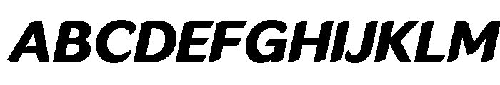 LT Flode Neue Extra Bold Italic Font UPPERCASE