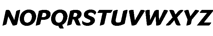LT Flode Neue Extra Bold Italic Font UPPERCASE