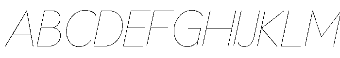 LT Flode Neue Hairline Italic Font UPPERCASE