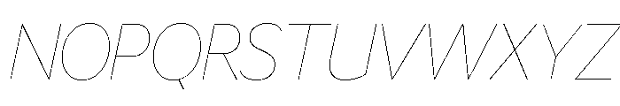 LT Flode Neue Hairline Italic Font UPPERCASE