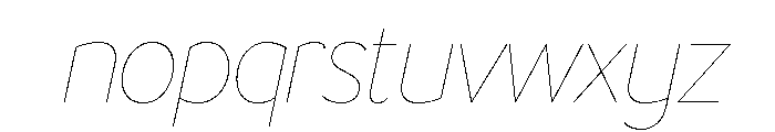 LT Flode Neue Hairline Italic Font LOWERCASE