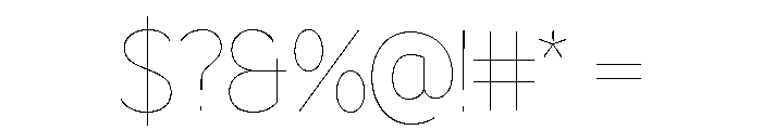 LT Flode Neue Hairline Font OTHER CHARS