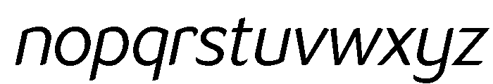 LT Flode Neue Italic Font LOWERCASE