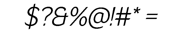 LT Flode Neue Light Italic Font OTHER CHARS