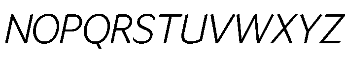 LT Flode Neue Light Italic Font UPPERCASE
