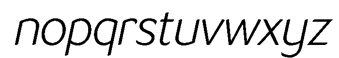 LT Flode Neue Light Italic Font LOWERCASE