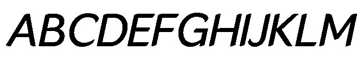 LT Flode Neue Medium Italic Font UPPERCASE