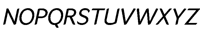 LT Flode Neue News Italic Font UPPERCASE