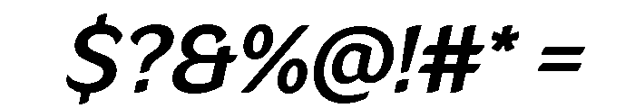 LT Flode Neue Semi Bold Italic Font OTHER CHARS
