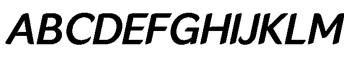LT Flode Neue Semi Bold Italic Font UPPERCASE
