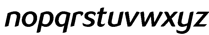 LT Flode Neue Semi Bold Italic Font LOWERCASE