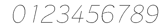 LT Flode Neue Thin Italic Font OTHER CHARS