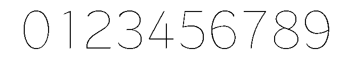 LT Flode Neue Thin Font OTHER CHARS