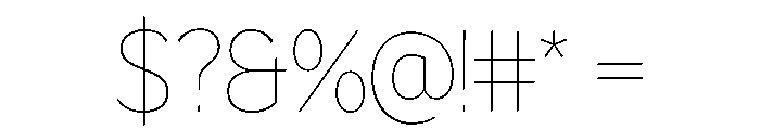 LT Flode Neue Thin Font OTHER CHARS